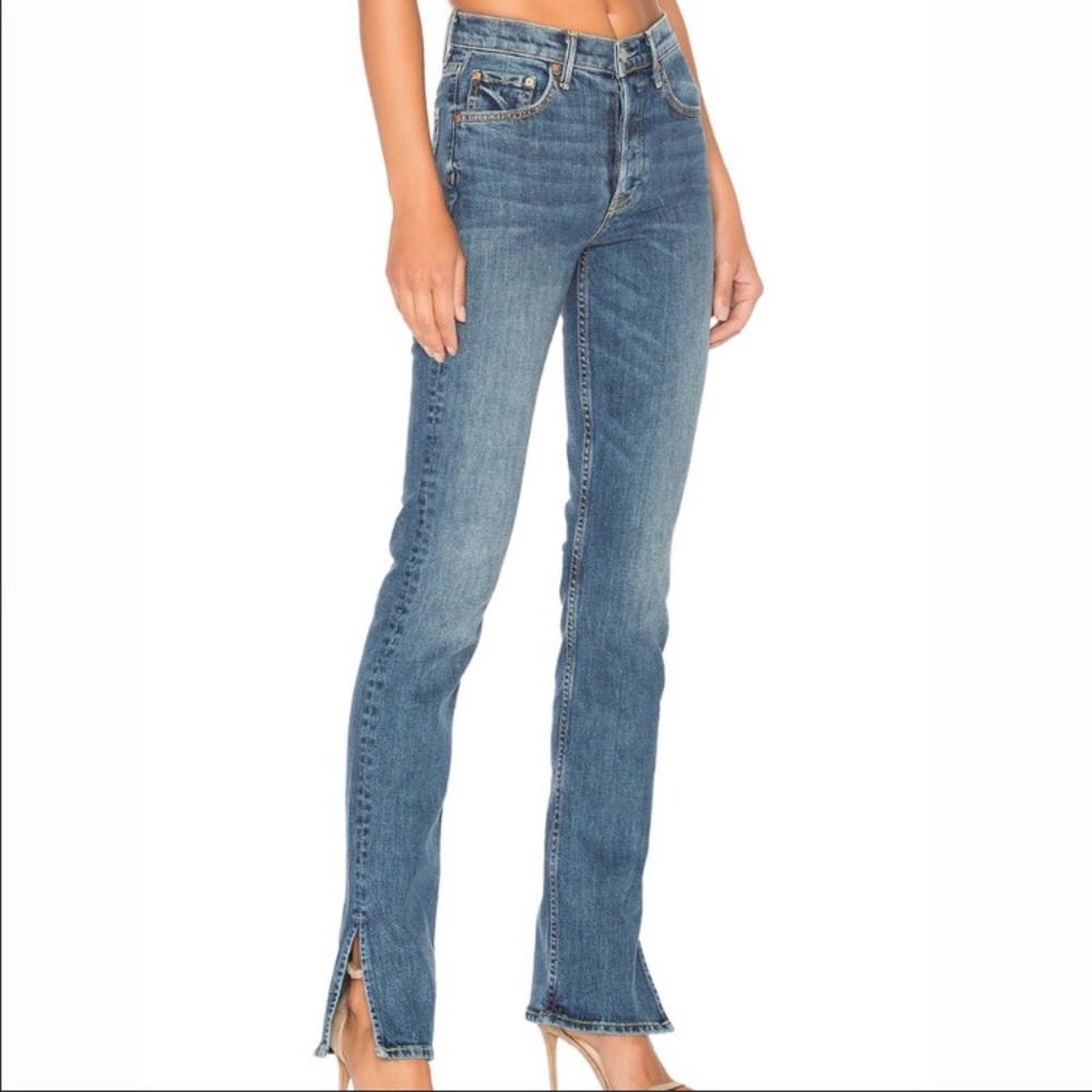 GRLFRND Natalia High-Rise Skinny Split Ma Belle Amie Jeans